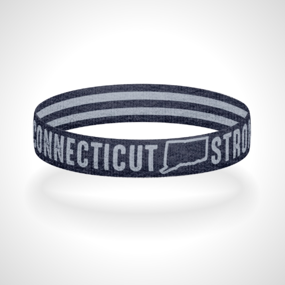 Reversible Connecticut Strong Bracelet Wristband